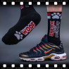 SneakFreaxx Chaussettes SNEAK PUPPY Noir-Rouge